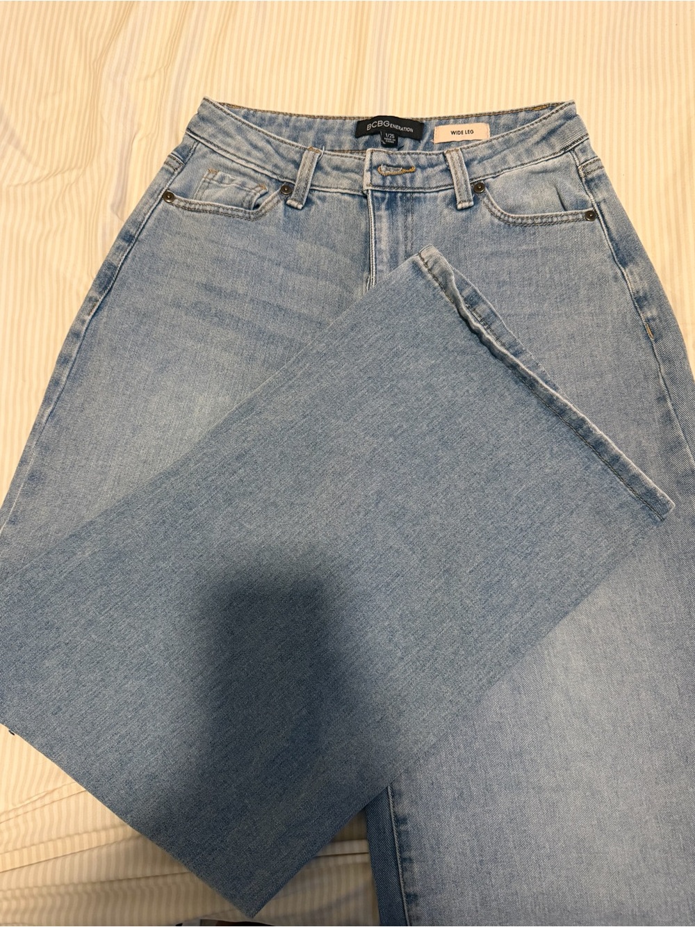 BCBGeneration Light Blue Straight Leg Women's Jeans